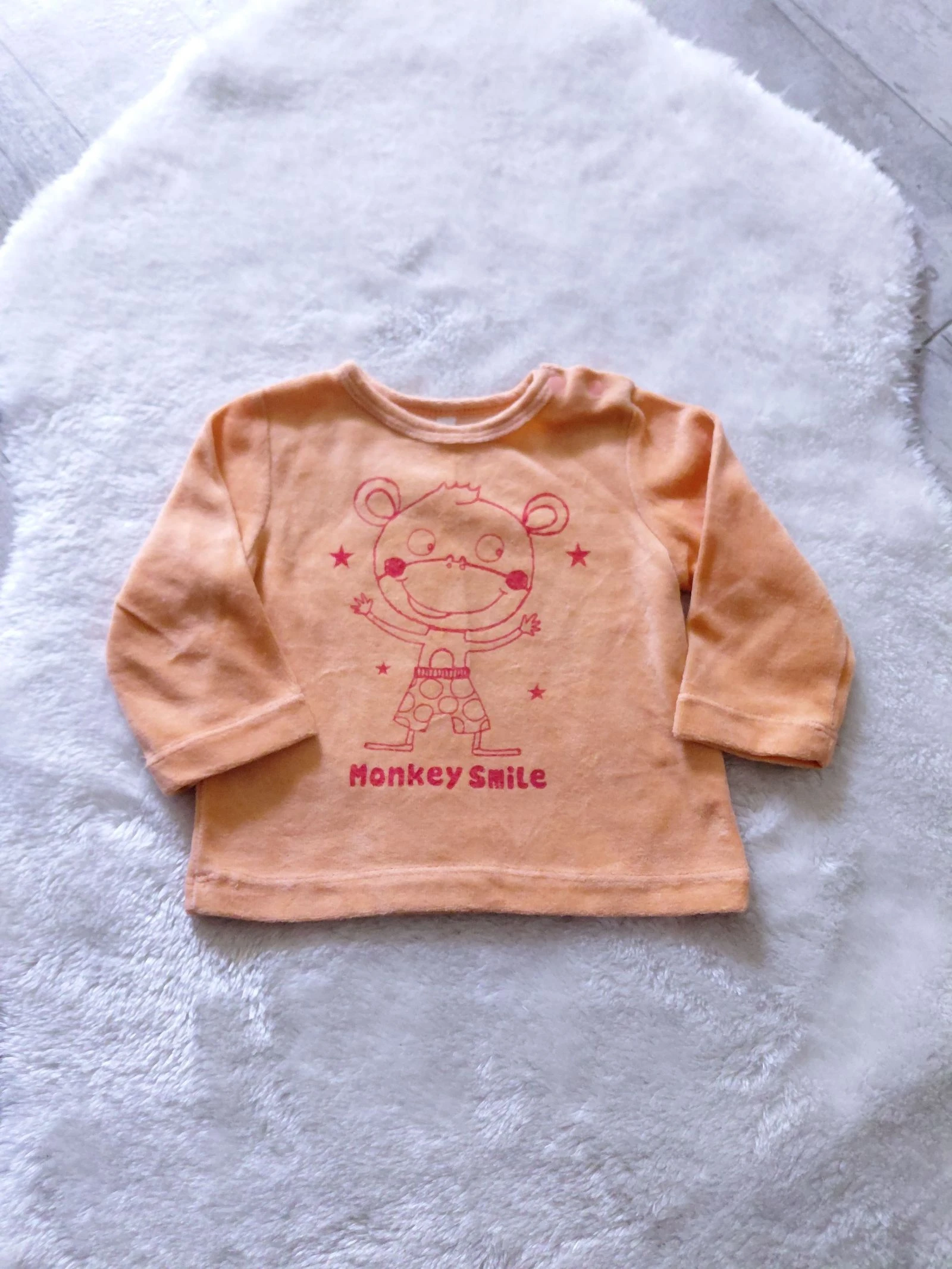 Haut sweat  velours tout doux mixte12 mois 